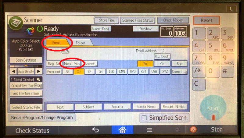 Scan to Email