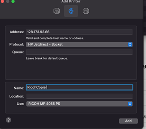 Click add